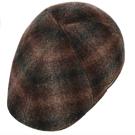 berretto piatto flatcap uomo con paraorecchie modello Kent Wool firmato  STETSON