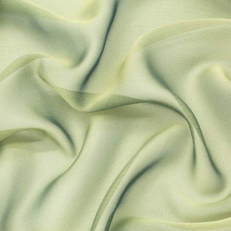 Tessuti online  Chiffon lampo verde salvia