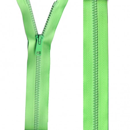 MERCERIA  Lampo (zip) sganciabile pesante VERDE FLUO