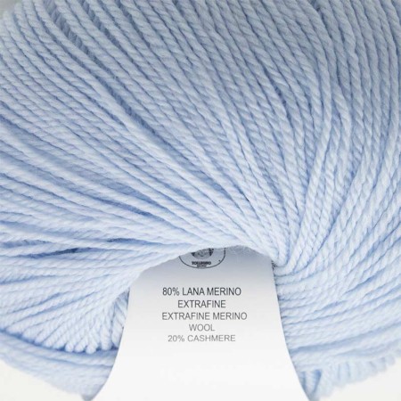 Filati online  Lana Gatto VIP merino extrafine cashmere celeste 4010