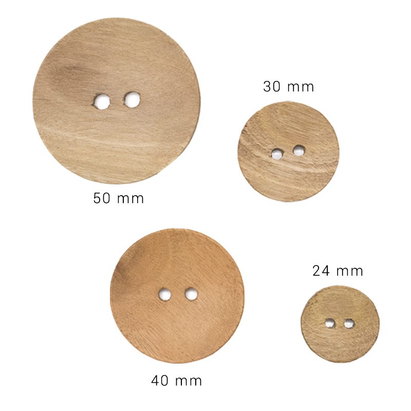 Merceria  Bottoni in legno